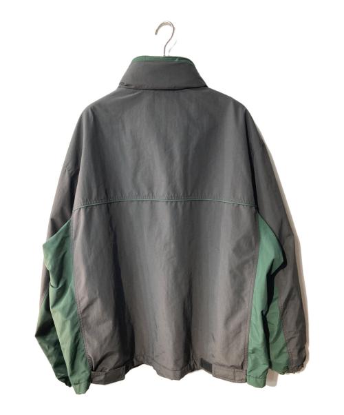 Eddie Bauer（エディーバウアー）Eddie Bauer (エディーバウアー) ナイロンフリース ウォームアップジャケット ブラック サイズ:XLの古着・服飾アイテム