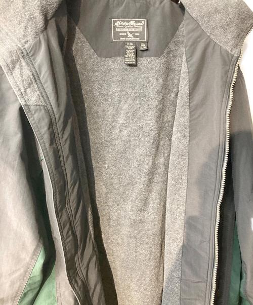 Eddie Bauer（エディーバウアー）Eddie Bauer (エディーバウアー) ナイロンフリース ウォームアップジャケット ブラック サイズ:XLの古着・服飾アイテム