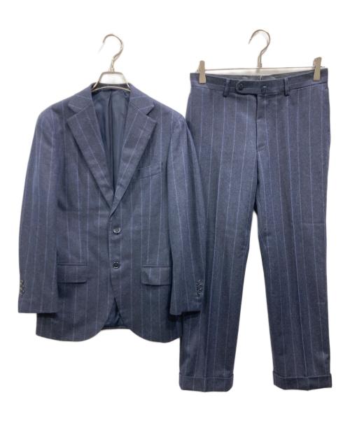 BEAMS F（ビームスエフ）BEAMS F (ビームスエフ) ウール ストライプセットアップ ネイビー サイズ:88の古着・服飾アイテム