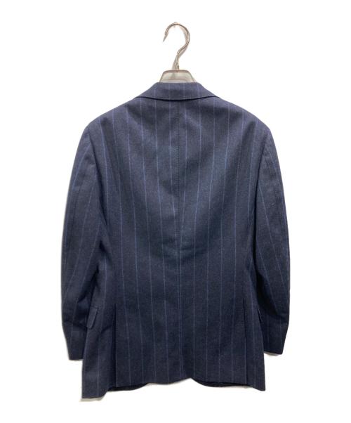 BEAMS F（ビームスエフ）BEAMS F (ビームスエフ) ウール ストライプセットアップ ネイビー サイズ:88の古着・服飾アイテム