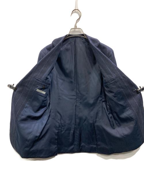 BEAMS F（ビームスエフ）BEAMS F (ビームスエフ) ウール ストライプセットアップ ネイビー サイズ:88の古着・服飾アイテム