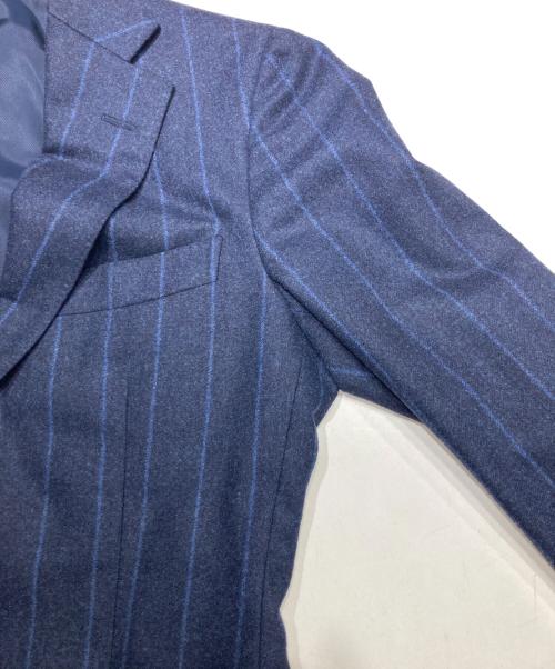 BEAMS F（ビームスエフ）BEAMS F (ビームスエフ) ウール ストライプセットアップ ネイビー サイズ:88の古着・服飾アイテム