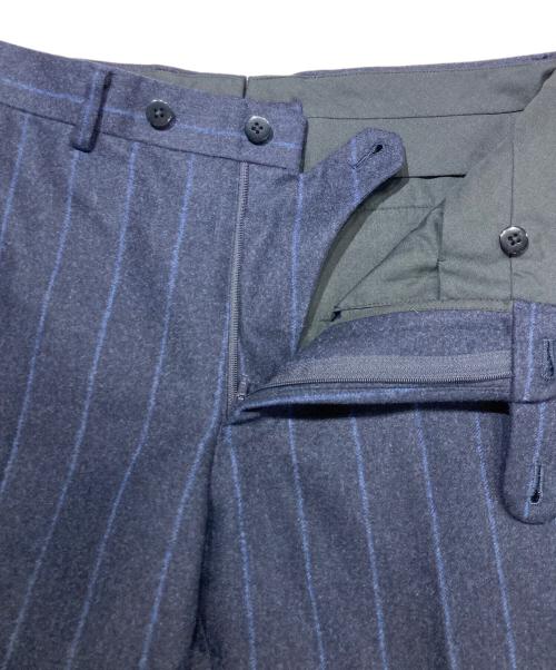 BEAMS F（ビームスエフ）BEAMS F (ビームスエフ) ウール ストライプセットアップ ネイビー サイズ:88の古着・服飾アイテム