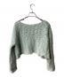 sheller (シェリエ) bijou button bubble cropped knit ブルー サイズ:FREE：10000円