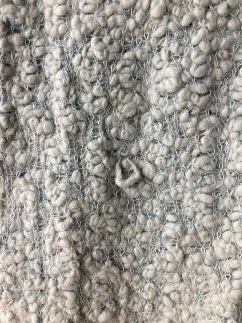 sheller（シェリエ）sheller (シェリエ) bubble knit mini skirt ブルー サイズ:FREEの古着・服飾アイテム