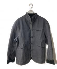 Porter Classic（ポータークラシック）の古着「WEATHER CHINESE JACKET チャイナデニムジャケット」｜ブラック