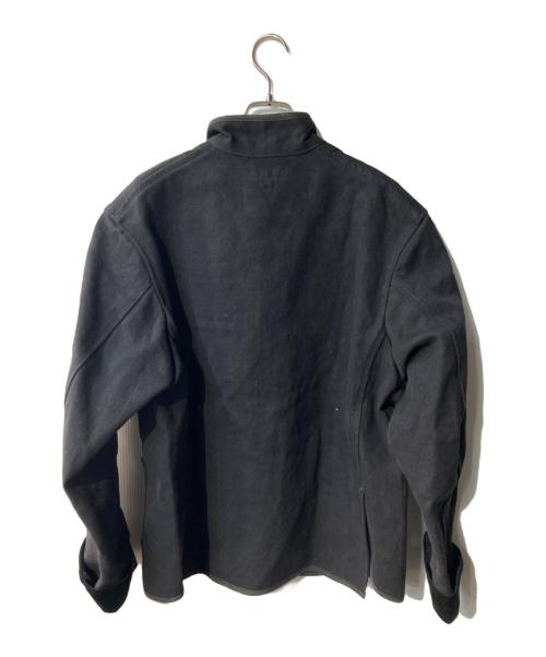 Porter Classic（ポータークラシック）Porter Classic (ポータークラシック) WEATHER CHINESE JACKET チャイナデニムジャケット ブラック サイズ:Lの古着・服飾アイテム