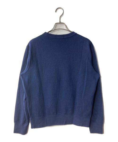 POLO RALPH LAUREN（ポロ・ラルフローレン）POLO RALPH LAUREN (ポロ・ラルフローレン) 星条旗柄ロゴスウェット ネイビー サイズ:Sの古着・服飾アイテム