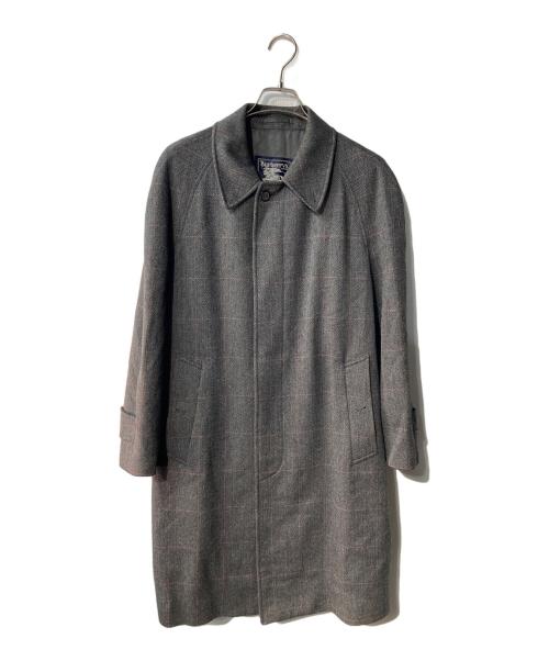 Burberry's（バーバリーズ）Burberry's (バーバリーズ) Vintage ヘリンボーン ステンカラーコート グレー サイズ:Mの古着・服飾アイテム