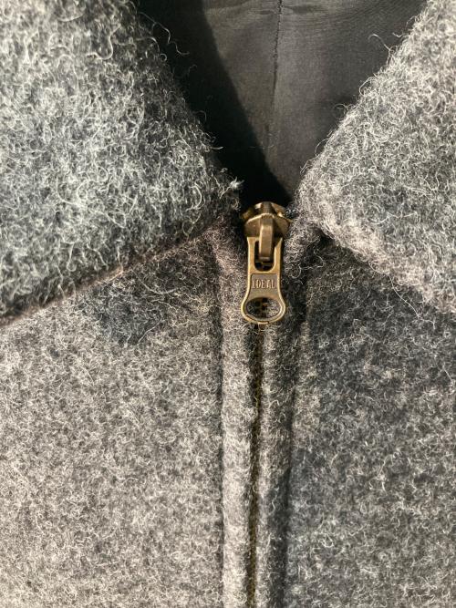 STEVEN ALAN（スティーブンアラン）STEVEN ALAN (スティーブンアラン) KNIT FLEC OVAL BLOUSON グレー サイズ:Sの古着・服飾アイテム