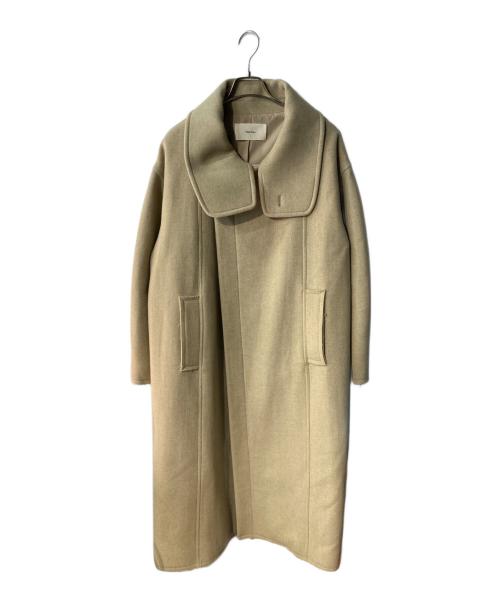 TODAYFUL（トゥデイフル）TODAYFUL (トゥデイフル) スタンドカラーウールコート ベージュ サイズ:36の古着・服飾アイテム