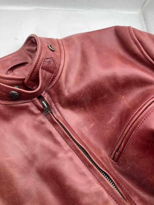 iugoo Leathers（リューグーレザーズ）iugoo Leathers (リューグーレザーズ) ライダースジャケット エンジ サイズ:Mの古着・服飾アイテム
