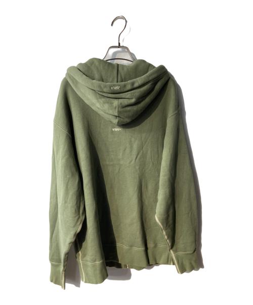 WTAPS（ダブルタップス）WTAPS (ダブルタップス) BLANK / ZIP HOODED / COTTON ジップパーカー グリーン サイズ:01の古着・服飾アイテム