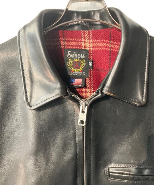 Schott（ショット）Schott (ショット) 6103US レザージャケット ブラック サイズ:40の古着・服飾アイテム