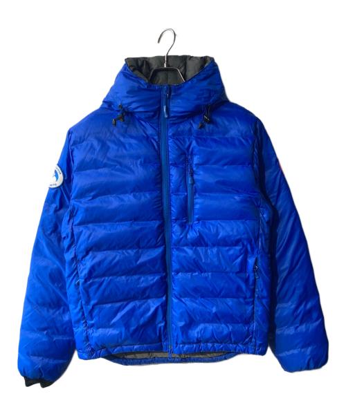 CANADA GOOSE（カナダグース）CANADA GOOSE (カナダグース) ロッジフーディ ダウンジャケット ブルー サイズ:Sの古着・服飾アイテム