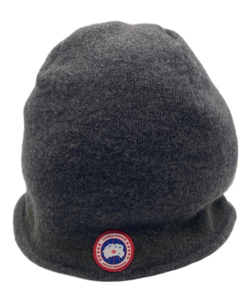 CANADA GOOSE（カナダグース）CANADA GOOSE (カナダグース) メリノ ウール ビーニー ニットキャップ グレー サイズ:one sizeの古着・服飾アイテム