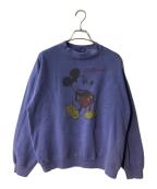 USEDユーズド）の古着「90s ミッキープリントスウェット」｜ネイビー
