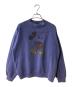USED（ユーズド）の古着「90s ミッキープリントスウェット」｜ネイビー