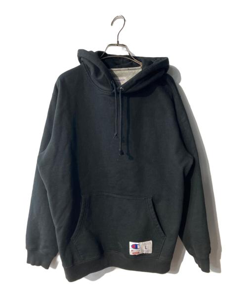 Champion（チャンピオン）Champion (チャンピオン) Supreme (シュプリーム) Outline Hooded Sweatshirt ブラック サイズ:Lの古着・服飾アイテム