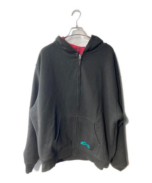YARDSALE（ヤードセール）YARDSALE (ヤードセール) リバーシブルジップアップパーカー レッド×ブラック サイズ:XLの古着・服飾アイテム