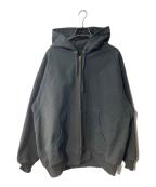 COMOLIコモリ）の古着「コットンダックジップパーカ」｜ブラック