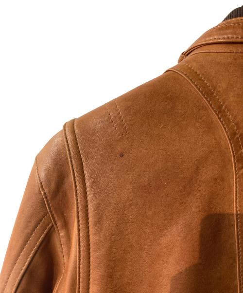 LOVELESS（ラブレス）LOVELESS (ラブレス) シングルライダースジャケット ブラウン サイズ:2の古着・服飾アイテム