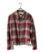 PENDLETONペンドルトン）の古着「ヴィンテージ ウールチェックブルゾン」｜レッド×グレー
