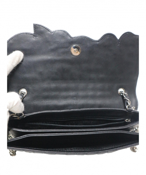 CHANEL（シャネル）CHANEL (シャネル) ココマーククローバーチェーンショルダーバッグ サイズ:下記参照 カメリア ラムスキン 10173884　チョコバーNo5の古着・服飾アイテム