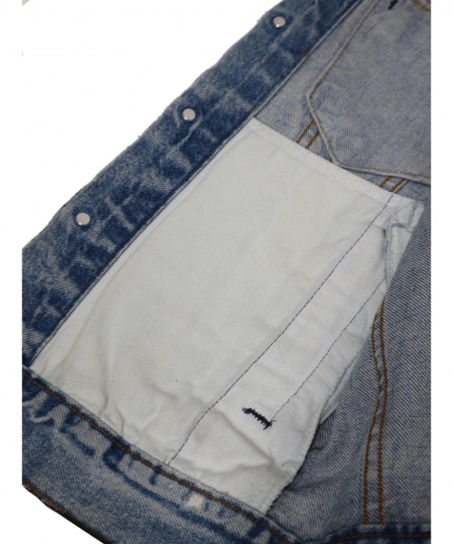 Maison Margiela（メゾンマルジェラ）Maison Margiela (メゾンマルジェラ) アーティザナルコーテッドデニムジャケット ブラック サイズ:S Artisanal Coated Denim Jacket ここのえタグ 333-49440の古着・服飾アイテム