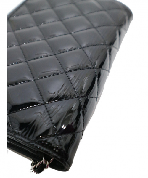 CHANEL（シャネル）CHANEL (シャネル) エナメルショルダーバッグ ブラック サイズ:下記参照 14857698の古着・服飾アイテム