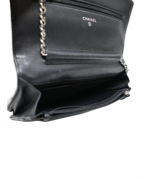 CHANEL（シャネル）CHANEL (シャネル) エナメルショルダーバッグ ブラック サイズ:下記参照 14857698の古着・服飾アイテム