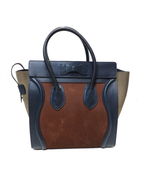 CELINE（セリーヌ）CELINE (セリーヌ) ラゲージマイクロショッパー ブラウン サイズ:下記参照 169952XCC.14ML 679699　F・ZP・0172の古着・服飾アイテム
