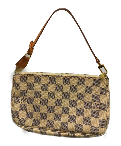 LOUIS VUITTON（ルイ ヴィトン）LOUIS VUITTON (ルイヴィトン) ポシェットアクセソワール ホワイト サイズ:下記参照 ダミエ・アズール N51986 CA0130の古着・服飾アイテム