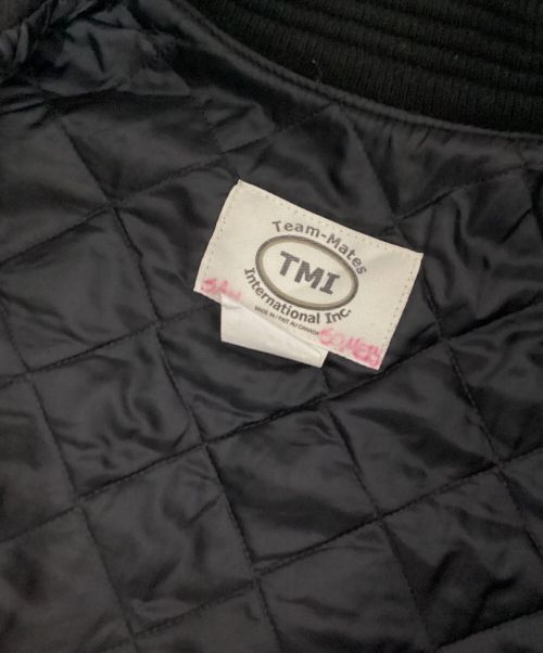 TMI（ティーエムアイ）TMI (ティーエムアイ) 90's VARSITY JACKET ブラック×レッド サイズ:Largeの古着・服飾アイテム