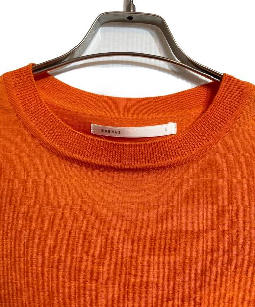 TOHNAI（トーナイ）TOHNAI (トーナイ) 半袖ニット オレンジ サイズ:2の古着・服飾アイテム