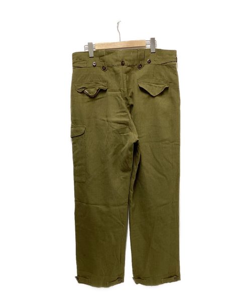 Australian Army（オーストラリア軍）AUSTRALIAN ARMY (オーストラリア軍) 50`Sウールバトルドレスパンツ オリーブ サイズ:15の古着・服飾アイテム