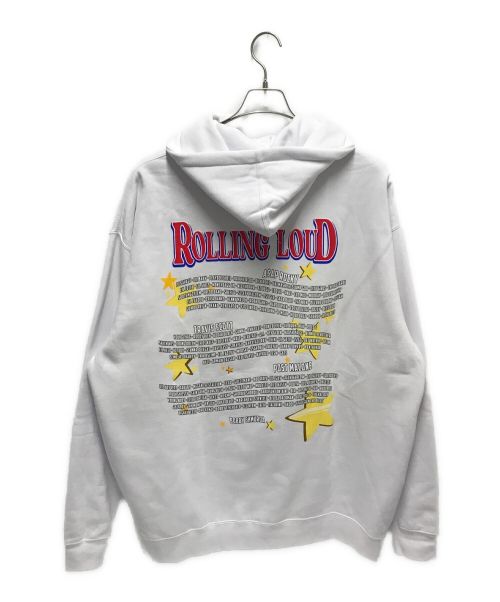REVENGE（リベンジ）REVENGE (リベンジ) ROLLING LOUD BLACK SWEAT HOODIE ホワイト サイズ:DOUBLE XLの古着・服飾アイテム