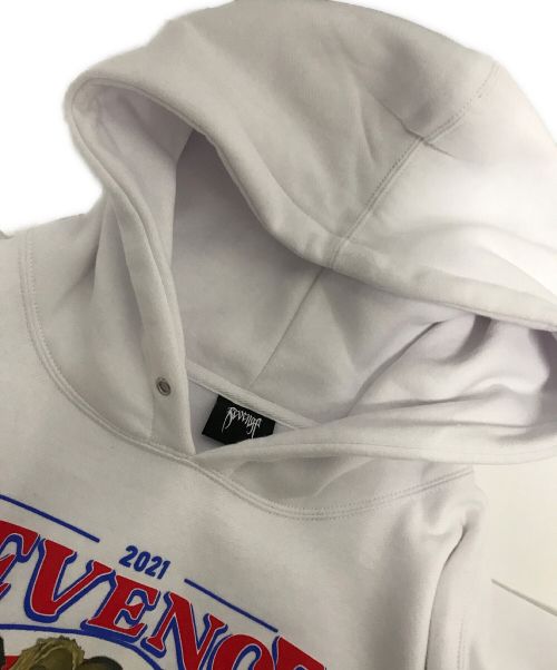 REVENGE（リベンジ）REVENGE (リベンジ) ROLLING LOUD BLACK SWEAT HOODIE ホワイト サイズ:DOUBLE XLの古着・服飾アイテム