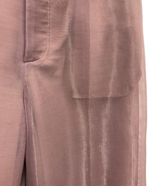 PHEENY（フィーニー）PHEENY (フィーニー) Seer double knit wide slacks ブラウン サイズ:1の古着・服飾アイテム