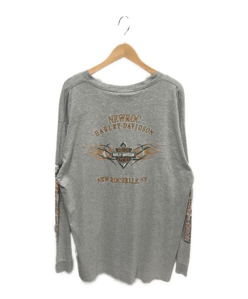 HARLEY-DAVIDSON（ハーレーダビッドソン）HARLEY-DAVIDSON (ハーレーダビッドソン) NEWROC LS グレー サイズ:XLの古着・服飾アイテム