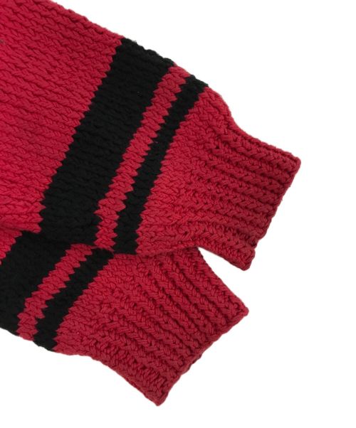 SUPREME（シュプリーム）SUPREME (シュプリーム) PLAY BOY (プレイボーイ) Shawl Collar Full Zip Sweater レッド サイズ:Mの古着・服飾アイテム