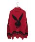 SUPREME (シュプリーム) PLAY BOY (プレイボーイ) Shawl Collar Full Zip Sweater レッド サイズ:M：20000円