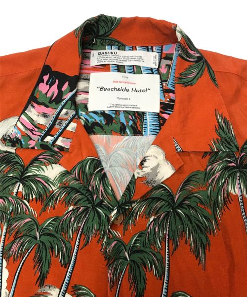 DAIRIKU（ダイリク）DAIRIKU (ダイリク) INTERMISSION Aloha Shirt オレンジ サイズ:SIZE Fの古着・服飾アイテム