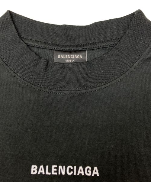BALENCIAGA（バレンシアガ）BALENCIAGA (バレンシアガ) ミディアムフィットロゴTシャツ ブラック サイズ:Lの古着・服飾アイテム