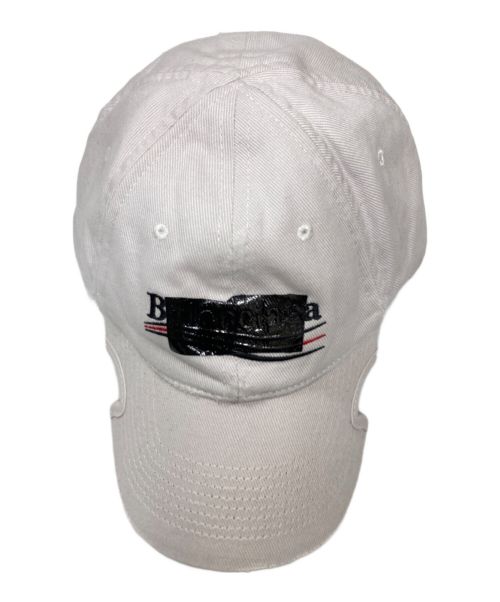 BALENCIAGA（バレンシアガ）BALENCIAGA (バレンシアガ) GAFFER CAP ホワイト サイズ:M 57cmの古着・服飾アイテム