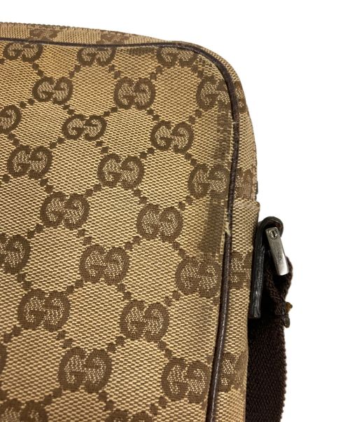 GUCCI（グッチ）GUCCI (グッチ) GGキャンバスショルダーバッグ ベージュの古着・服飾アイテム