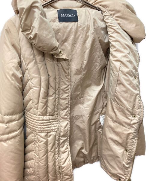 MAX&Co.（マックスアンドコー）MAX&Co. (マックスアンドコー) ダウンジャケット ベージュ サイズ:36の古着・服飾アイテム