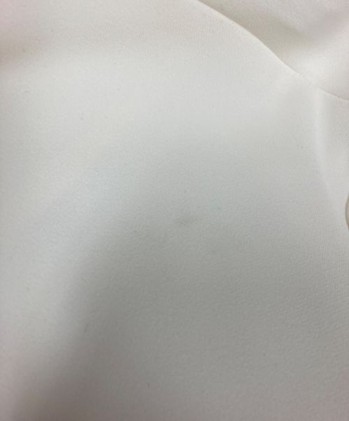 YOKO CHAN（ヨーコチャン）YOKO CHAN (ヨーコチャン) バイカラーL/Sワンピース ホワイト サイズ:Mの古着・服飾アイテム