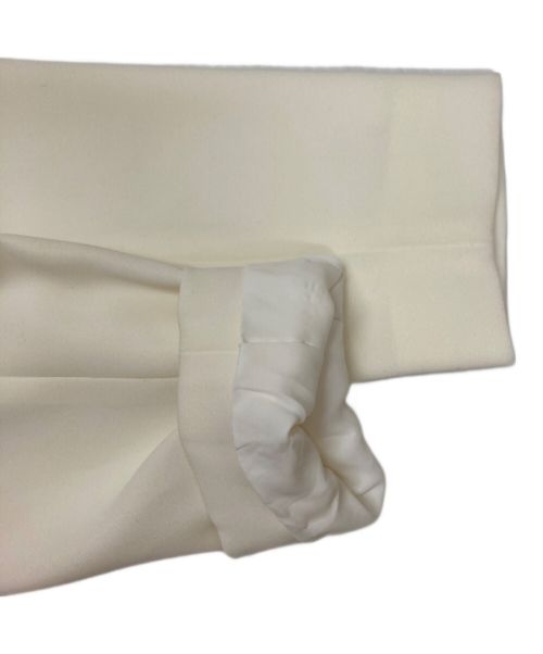 YOKO CHAN（ヨーコチャン）YOKO CHAN (ヨーコチャン) バイカラーL/Sワンピース ホワイト サイズ:Mの古着・服飾アイテム