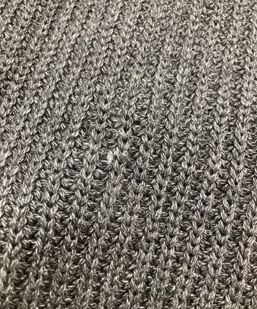 seven by seven（セブンバイセブン）seven by seven (セブンバイセブン) INDIGO DRIVERS KNIT グレー サイズ:Mの古着・服飾アイテム